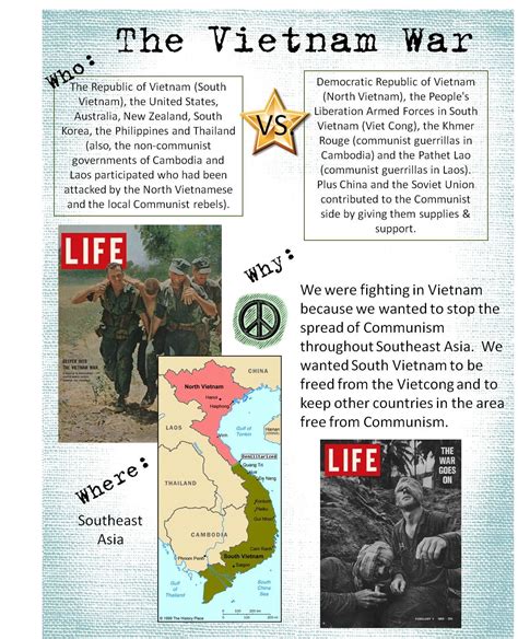 Vietnam War Worksheets
