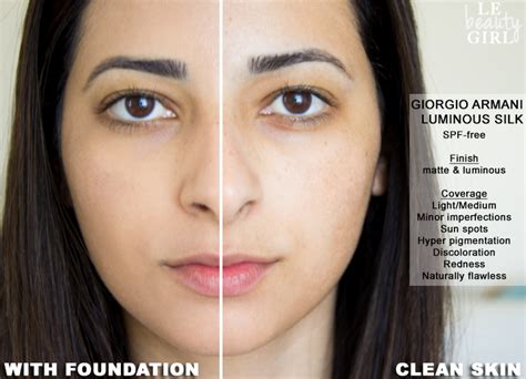 Giorgio Armani Luminous Silk Foundation Review Before And After