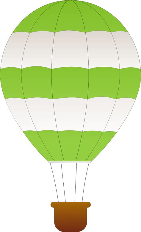 Onlinelabels Clip Art Horizontal Striped Hot Air Balloons 2