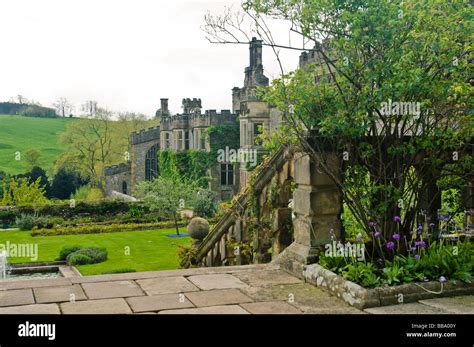 The Gardens Haddon Hall Bakewell Derbyshire Stock Photo Alamy