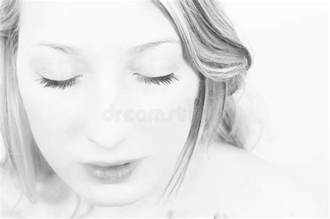 Closeup Of A Blond Woman Stock Image Image Of Expression 93240879