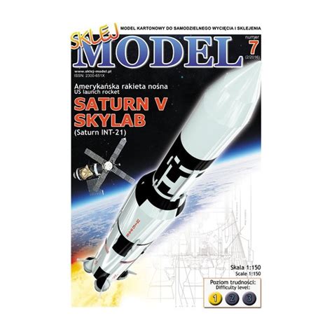 Saturn V Skylab Sklej Model 07