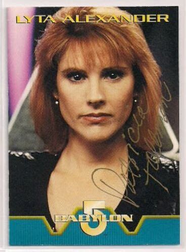 Babylon 5 Signed Card Auto 1996 B5 Lyta Alexander Patricia Tallman V436