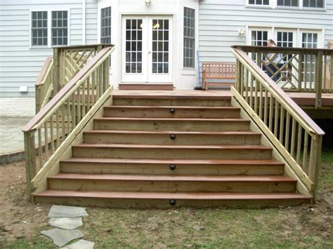Porch Railing Ideas Front Stairs Designs With Landings Outdoor Steps