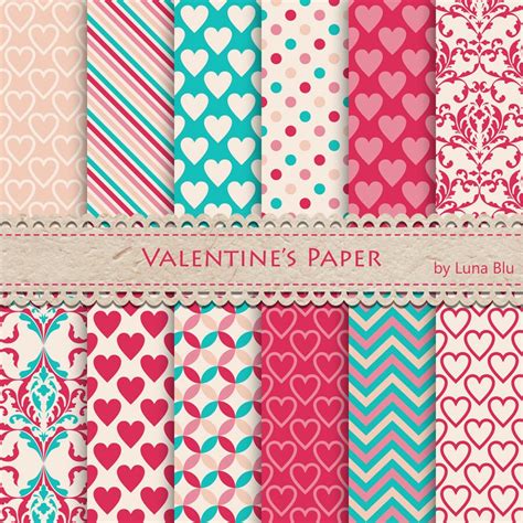 New Item Added To My Shopvalentine Digital Paper ” Valentine Paper