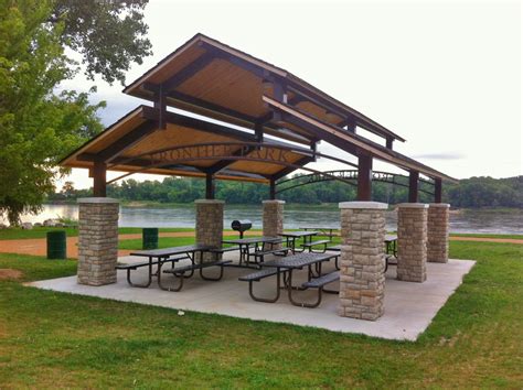 frontier shelters st charles parks  recreation