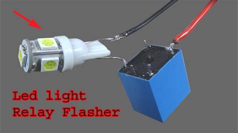 How To Make Flasher Relay Diy Led Light Bulb Relay Flasher Youtube