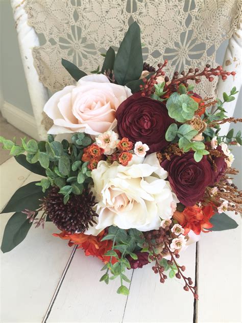 Find china manufacturers of wedding bouquets. Fall Wedding Bouquet, Rustic Bridal Bouquet, Silk Wedding ...
