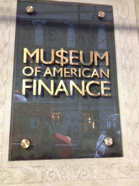 Museum Of American Finance Free Tours By Foot