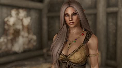 High Poly Female High Elf Preset For Racemenu At Skyrim Special Edition