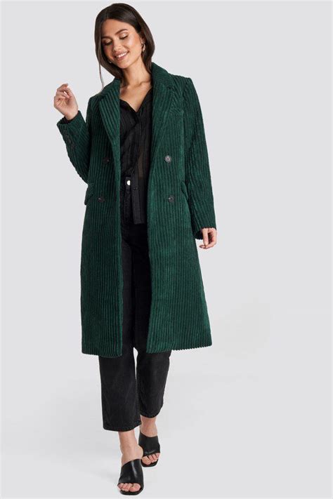 Corduroy Coat Dark Green Corduroy Coat Corduroy Jacket Womens Coat