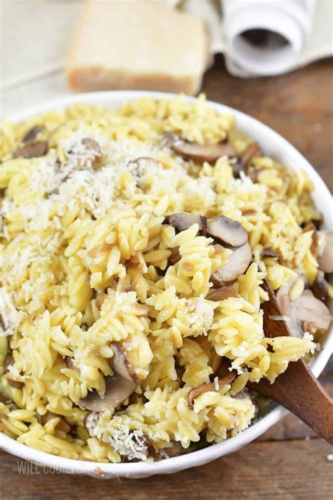 Parmesan Mushroom Orzo Will Cook For Smiles