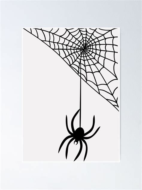 Spider Hanging From Web Drawing Ubicaciondepersonascdmxgobmx