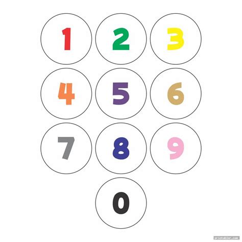 Numbers 0 9 Printable