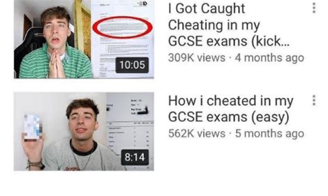 Got Caught Cheating In My GCSE Exams Kick K Views Months Ago How I Cheated In My I