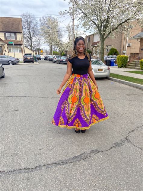 African Long Skirt African Ankara Skirt Ankle Length Tribal Etsy