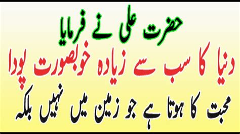 Pyare Hazrat Ali Ki Pyari Baten Powerful Quotes Best Collection Of