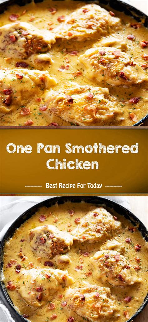 Popeyes smothered chicken and gravy recipe. One Pan Smothered Chicken | Recipes, Smothered chicken ...