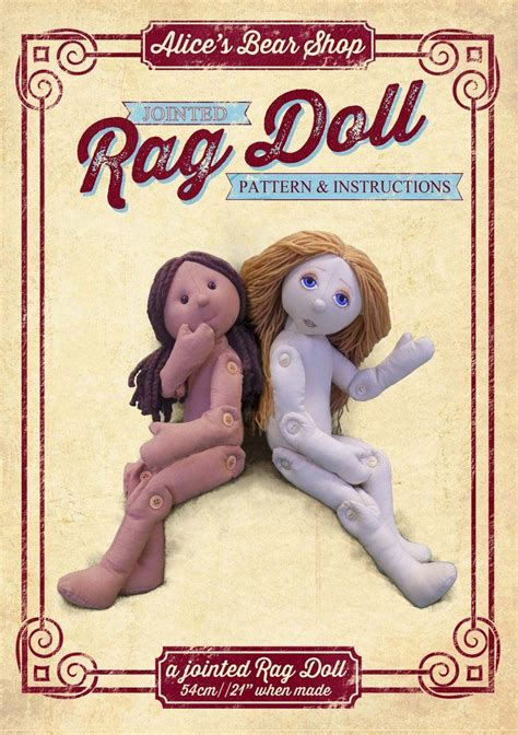 Download Button Jointed Rag Doll Pattern And Instructions To Make