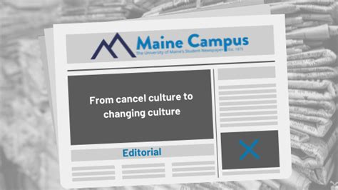 Meaning of urban culture in english. From cancel culture to changing culture - The Maine Campus