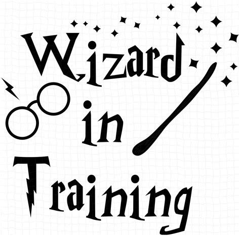 Harry Potter Wizard In Training Silhouette Svg Png Dxf In 2021