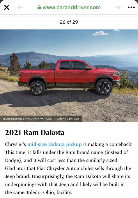 2021 Dodge Dakota Can We Trust It This Time Rdodgedakota