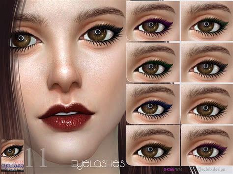 Sims 4 Custom Content Eyelashes Sims 4 3d Eyelashes