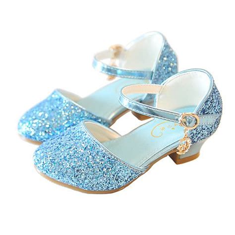 2999 Girls Heels Party Princess Shoes Glitters Rubber Pu Little