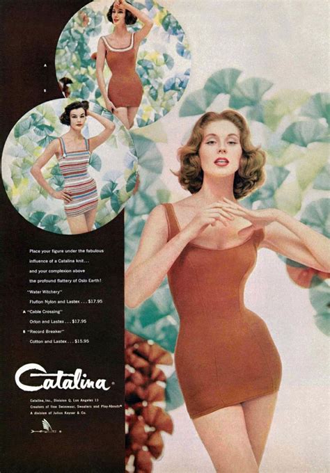 Catalina Swimwear Ad 1957 Vintage Dior Vintage Ads Vintage Fashion 1950s Fashion Vintage