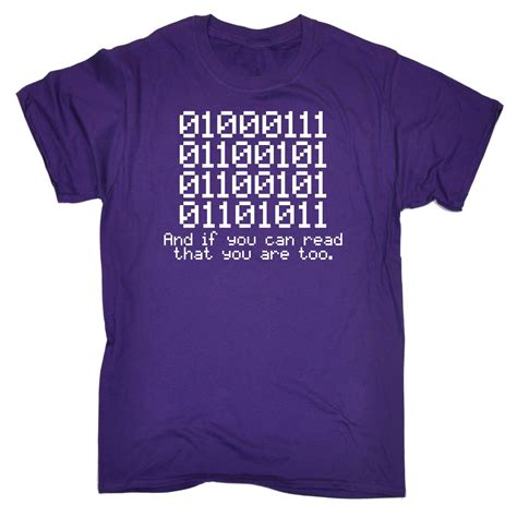 0100 Binary T Shirt Code Geek Nerd Tech Computing Slogan Present Funny