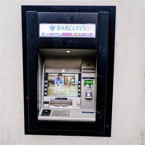 Barclays Bank Cash Point Atm Automatic Machine Editorial Stock Photo