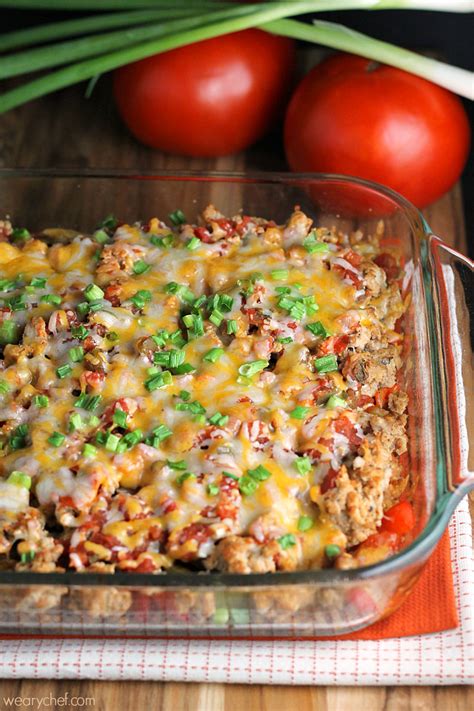 Layered Mexican Barley Casserole - The Weary Chef