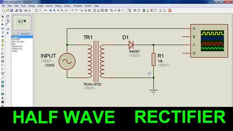 As shown in figure above, we supply alternating current as an input which generally gets rectified through a transformer. Half Wave Rectifier - YouTube