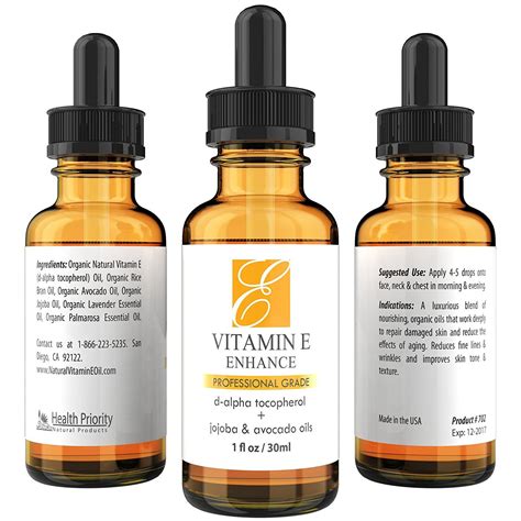De la cruz, 100% pure vitamin e oil, 28,000 iu, 1 fl oz (30 ml). 100% Natural & Organic Vitamin E Oil For Your Face & Skin ...