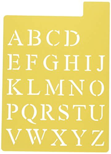 Pretty script alphabet stencils by craft smart®. Darice 121725 Upper Case Alphabet Stencil, 3 Fonts in 1, 1 ...