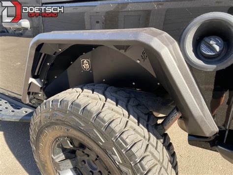 Road Armor 518afr0b Stealth Steel Fender Flares Rear For 18 21 Jeep