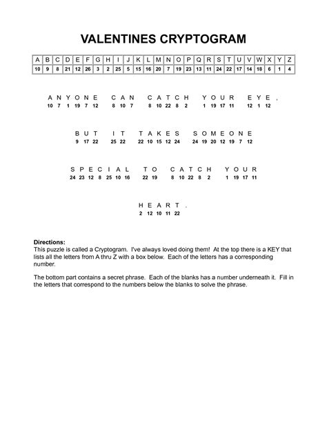 Cryptoquip Puzzles Free Printable - Printable Templates