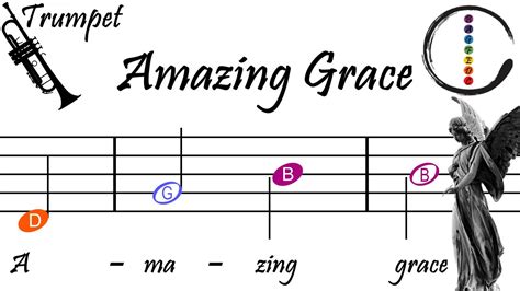 Amazing Grace Trumpet Beginner Sheet Music With Easy Notes Letters