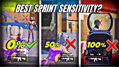 BEST SPRINT SENSITIVITY FOR FASTER MOVEMENT PUBG Mobile BGMI 100