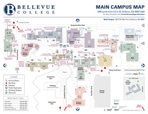 Main Campus Map Bellevue College
