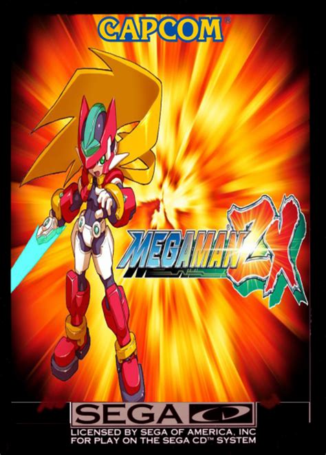 Mega Man Zx Sega Cd Box Art Cover By Fetcher