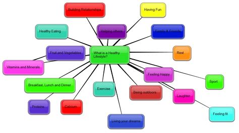 Example Of Concept Map About Healthy Lifestyle Imagesee