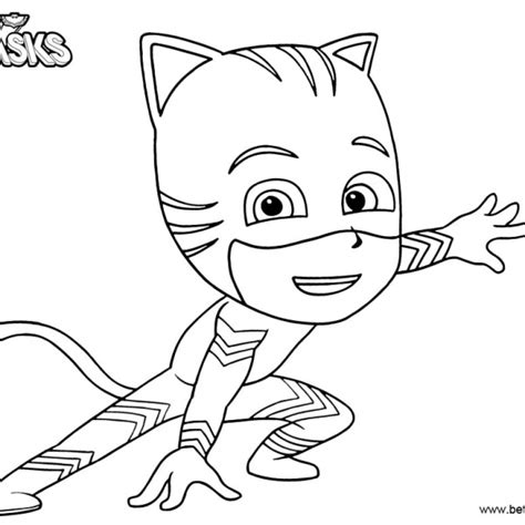 Pj Masks Catboy Coloring Pages Connor Transforms Into Catboy Free