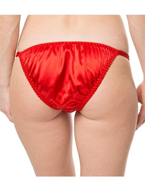 Buy Satini Women S Tanga Bikini Briefs Satin Panties Online Topofstyle