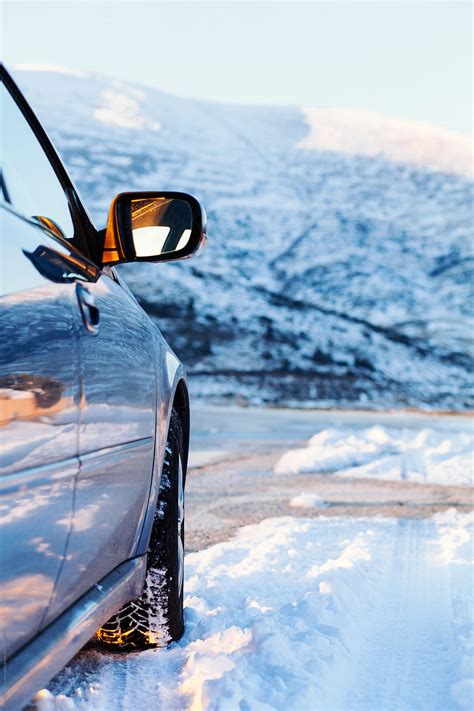 Car Detail On Snowy Road Del Colaborador De Stocksy Borislav Zhuykov