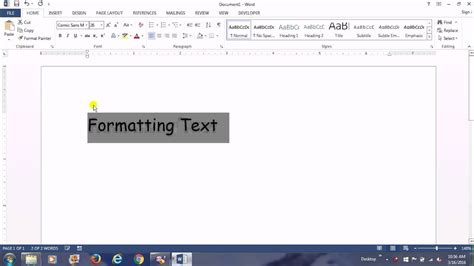 Advanced Microsoft Word Formatting Your Document Youtube