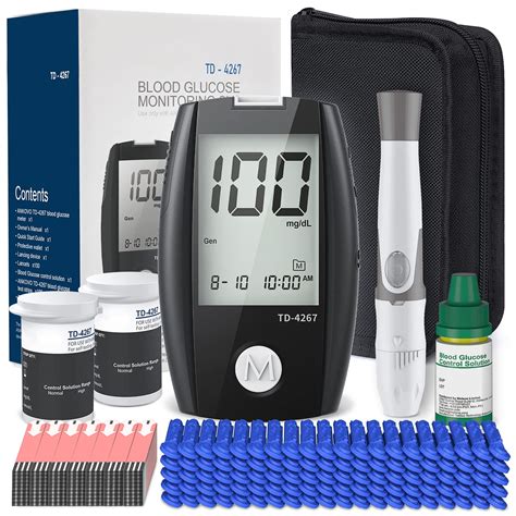 Buy Blood Glucose Monitor Kit Counts Gauge Lancets Blood
