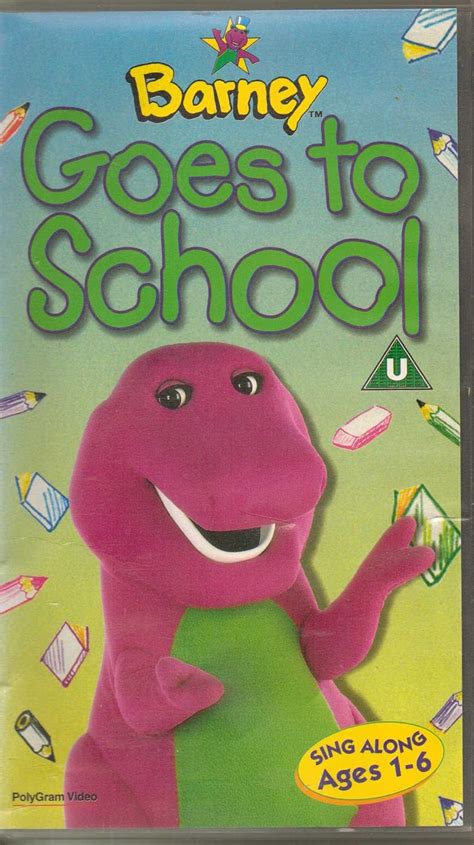 Barney Barney Goes To School 1995 Vhs Amazonfr Dvd Et Blu Ray