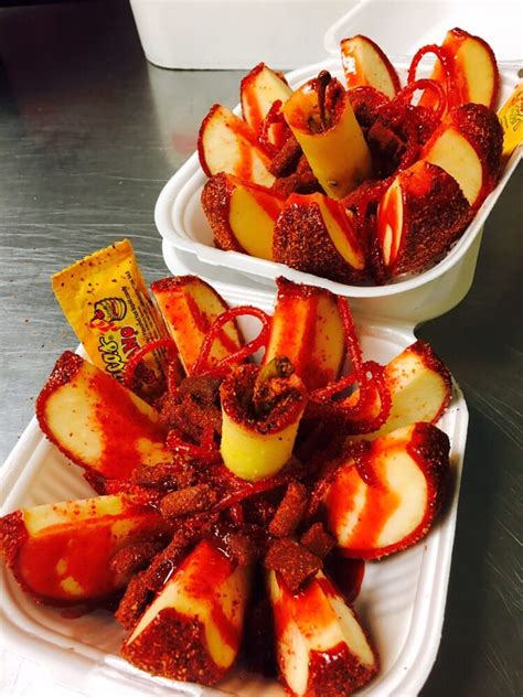 Continue mixing until it's… mexican tamarind candy. Crazy apple- covered in tamarind and chile powder opened ...