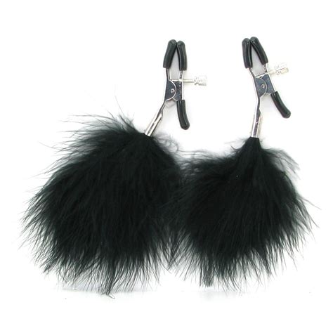 Nipple Clamps Sex And Mischief Feathered Nipple Clamps Lily Hush